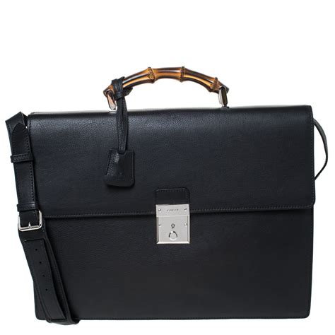 gucci bamboo briefcase|gucci briefcase for sale.